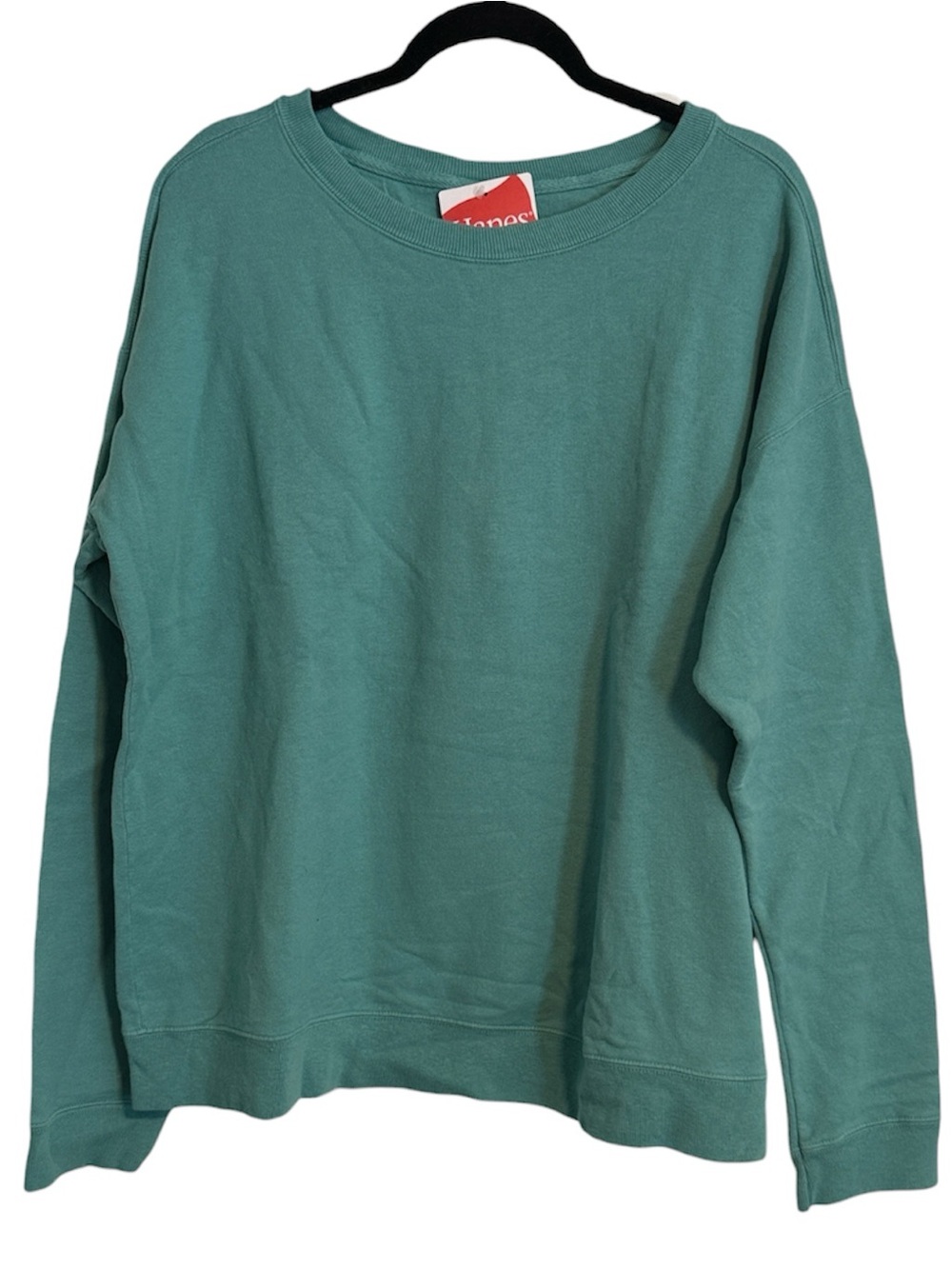 🌻 Comfort Wash from Hanes Blue Green Crewneck Sweatshirt NWT